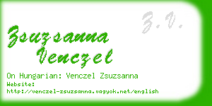 zsuzsanna venczel business card